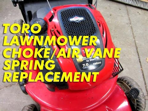 Toro Lawnmower Choke/Air Vane Spring Replacement