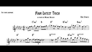 Michael Brecker Saxophone Transcription on the Dire Straits Your Latest Trick