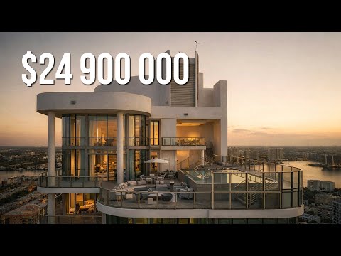 Inside the Biggest Penthouse in Miami — $24.9M Private Mansion in the Sky