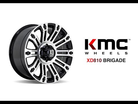 KMC XD Brigade Gloss Black w Machined