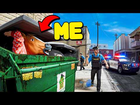 Hiding In Dumpsters To Lose The Cops In GTA 5 RP