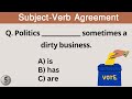 Subject verb agreement quiz l Can you pass this grammar quiz? 💥