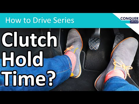 How long should you hold the clutch at the bite point when driving a manual car.