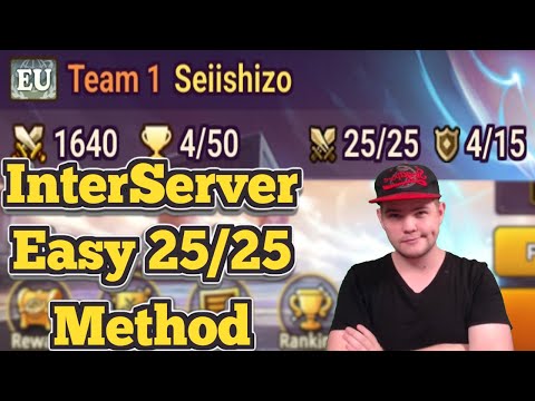 Easy 25/25 Team 1 Method for InterServer - Summoners War