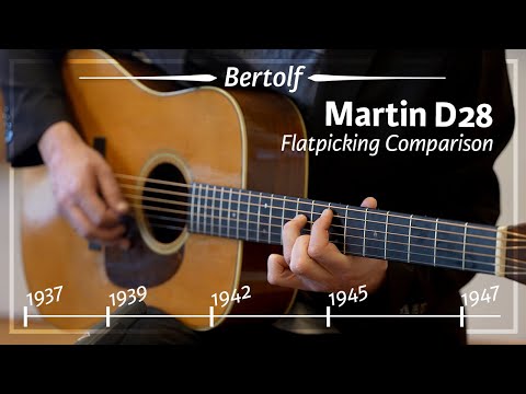 Martin D28 1937 - 1947 Flatpicking Comparison played by Bertolf