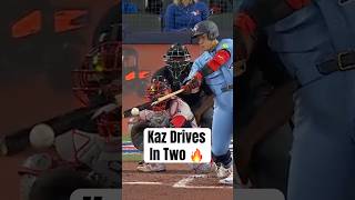 Kazuma Okamoto drives in two runs for the lead ???? #MLB #BlueJays
