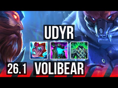 UDYR vs VOLIBEAR (TOP) | 43K damage | KR Master | 26.1