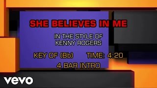 Kenny Rogers - She Believes In Me (Karaoke)