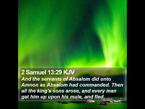 2 Sam 13 Amnon and Tamar