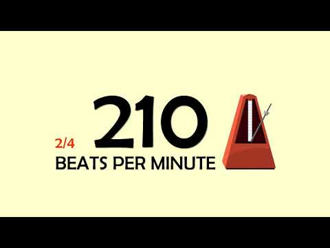 210 BPM 2/4 Metronome