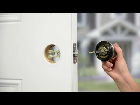 Brink's Blue Series Square Spindle Keyed Entry Knob Installation