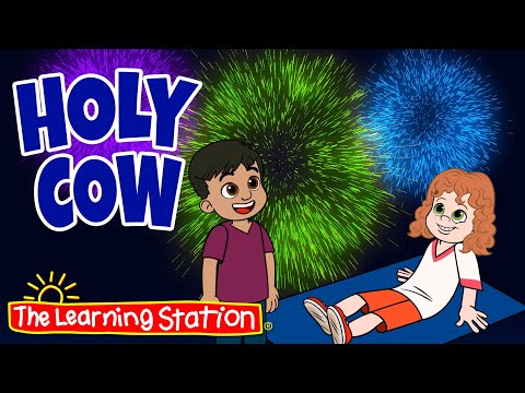 Holy Cow ♫ 4th Of July Song ♫ Independence Day ♫ Fireworks ♫ America ♫ Songs by The Learning Station