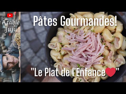 Coquillettes au jambon ultra gourmande | Children's ham coquillettes - French Chef version !