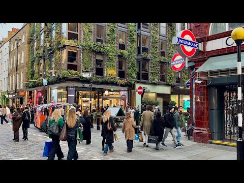4K London Walk 2026 - Trafalgar Square to Oxford Street via Covent Garden 