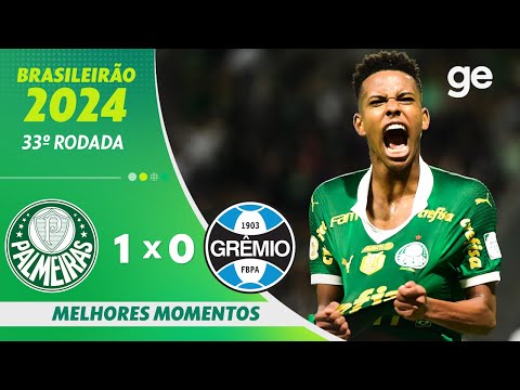 Gols e lances de Palmeiras x Grêmio