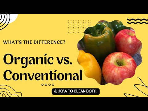 Organic versus conventional produce - how to wash fruits and vegetables