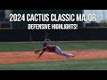 Best Defensive Plays - 2024 Cactus Classic Major!