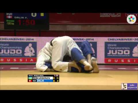Judo 2014 Grand Slam Baku: Judo 2014 Grand Slam Baku: Kurbonov (UZB) - Orlik (SUI) [-100kg] bronze