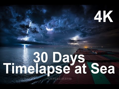 amazing 30 days timelapse 4k video at sea by jeffhk