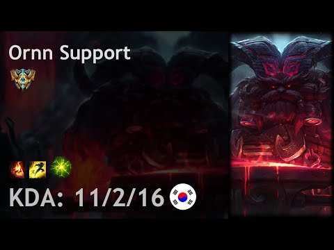 Ornn Support vs Xerath - KR Challenger Patch 7.24