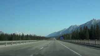 preview picture of video 'Canmore on TRANS CANADA Highway 1, Alberta'
