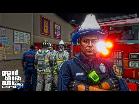 GTA 5 || FIREFIGHTER MOD || IRL fireman tries to play GTA as a ENGINEER! ||4K || #gta5