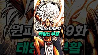 [ 원피스1189화 ] 죽음의 문턱에서 눈을 뜨는 완벽한 태양신 루피