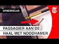 Passagier heeft haast en neemt bizarre maatregel