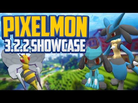 Minecraft Pixelmon 3.2.2 Mod Showcase! Lucario Line! New Animations, Berries + More [1.7.10]