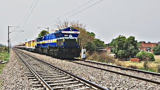 preview picture of video 'LTT - JAYNAGAR Antyodaya Express Furiously Passed Chunar on MPS.!!'