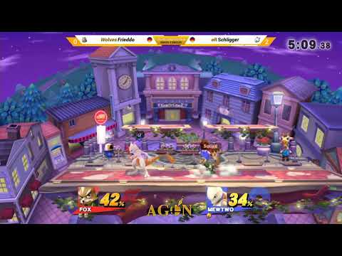 AGON N2 - Wolves | Frieddo (Fox) Vs. eR | Schligger (Mewtwo) - Losers Quarter - Smash 4 Singles
