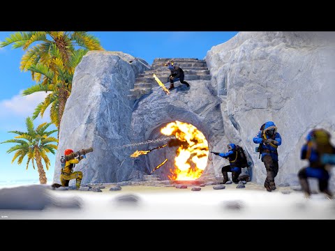 This clan was raiding an island CAVE base