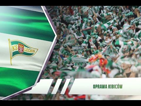 Doping kibiców Lechii podczas meczu z Legią Warszawa