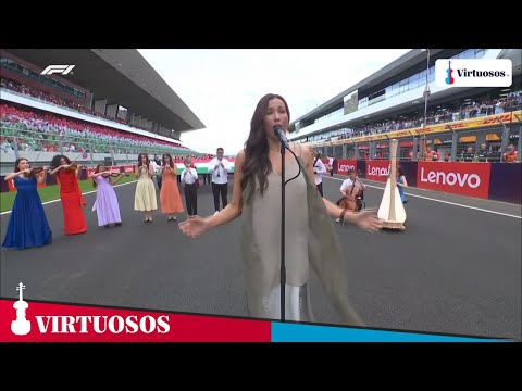 HU National Anthem at the F1 Hungarian Grand Prix 🇭🇺 | Virtuosos & Veca Janicsák at Hungaroring 2025