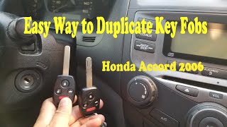 Easy Way to Make Duplicate Remote Key Fobs on Honda Accord 2006