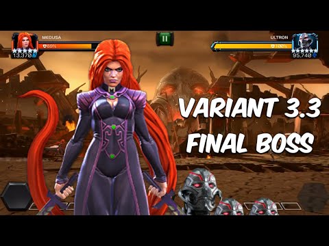 Medusa VS Ultron's Assault 3.3 Boss Ultron (Shocks) Variant - Marvel Contest of Champions