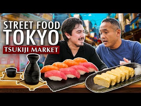 在東京一定要吃的6道日本料理｜築地街頭美食 (6 Must Try Japanese Dishes in Tokyo | Tsukiji Street Food)