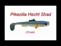 MT-Lures Pikezilla Hecht Shad 13cm - UV Purple Roach - 25g - 2 Stück