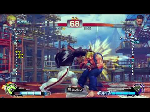Playerjun52 [Ken] vs zazamimax [Dudley] SSF4 Japanese Online Ranked Matches - TRUE-HD