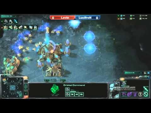 SC2 Finals Group G LucifroN vs Levin TvP Game 1 BNet World Championship 2012 StarCraft 2