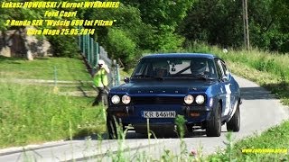 preview picture of video 'Ł.HOWORSKI/K.WYBRANIEC - Ford Capri 4x4 2 Runda SZK Wyścig 660 lat Pilzna Góra Maga 25.05.2014'