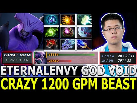 ETERNALENVY [Faceless Void] | Crazy 1200 GPM & 1100 XPM Beast | Dota 2 | Pro Gameplay | Highlights
