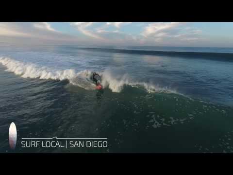 Drone footage of surfers at George's