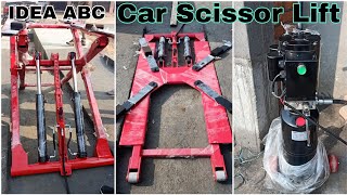 Car Scissor Lift | car lift | car hydraulic lift | car lift 4 ton | car washing lift | idea abc