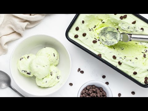 No-Churn Mint Dark Chocolate Chip Ice Cream Recipe