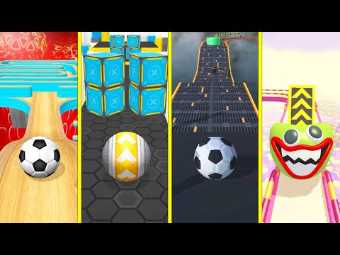 Going Balls VS GyroSphere Trials VS Action Balls VS Sky Rolling Balls - SpeedRun Gameplay (4K)