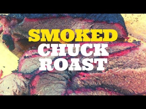 BBQ Smoked Beef Chuck Roast on the Weber Kettle Grill...