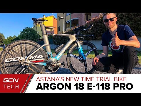 Astana Pro Team's NEW Argon 18 E-118 PRO Time Trial Bike