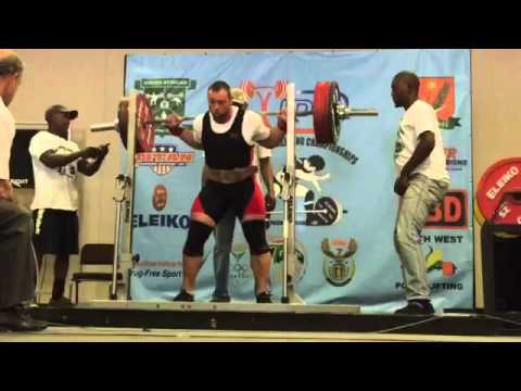 SAPF / IPF 300kg raw squat @103kg