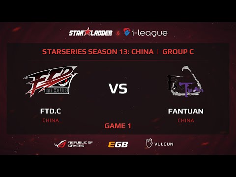 FTD.C vs FanTuan, StarSeries 13 China, Game 1